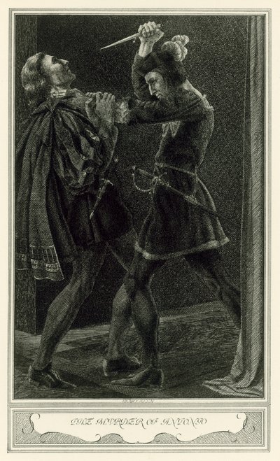 La Duquesa de Malfi de John Webster: El asesinato de Antonio de Henry Weston Keen