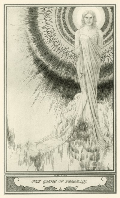 El diablo blanco de John Webster: El fantasma de Isabella de Henry Weston Keen
