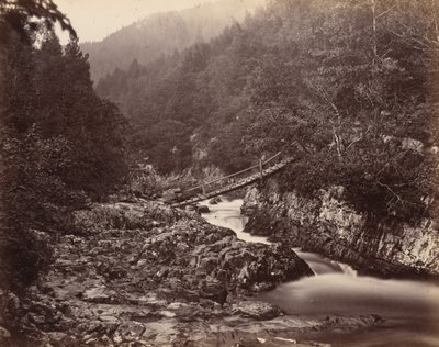 Puente del Minero, Gales,c. 1858 (foto) de Henry White