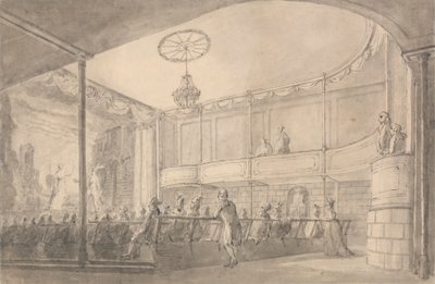 Interior del Teatro Brandenburg House, Hammersmith de Henry Wigstead