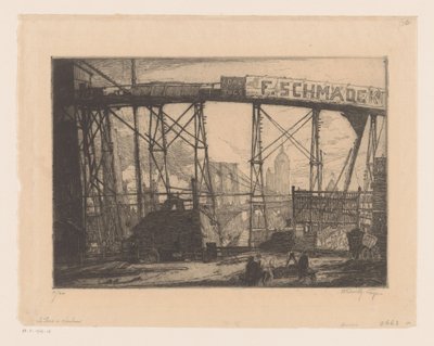 Vista de Nueva York desde un taller de Henry Wilfrid Deville (signed by artist)