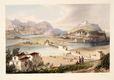 San Sebastián, de Bocetos de paisajes en las provincias vascas de España, con una selección de música nacional, pub. 1838 de Henry Wilkinson