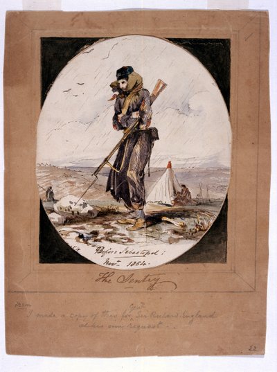 El centinela, antes de Sebastopol, 1854 de Henry Wilkinson