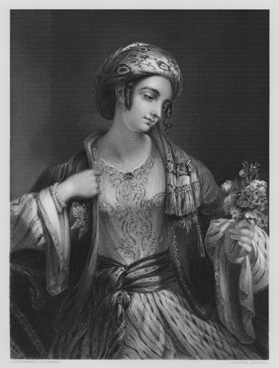 Una Doncella Siria, de la pintura en la Galería Vernon de Henry William (after) Pickersgill