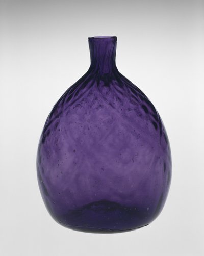 Botella de bolsillo de Henry William (attr.to) Stiegel