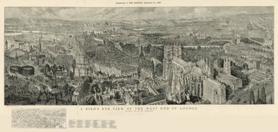 Vista aérea del extremo oeste de Londres de Henry William Brewer