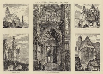 El tour de un artista en el Lahn de Henry William Brewer