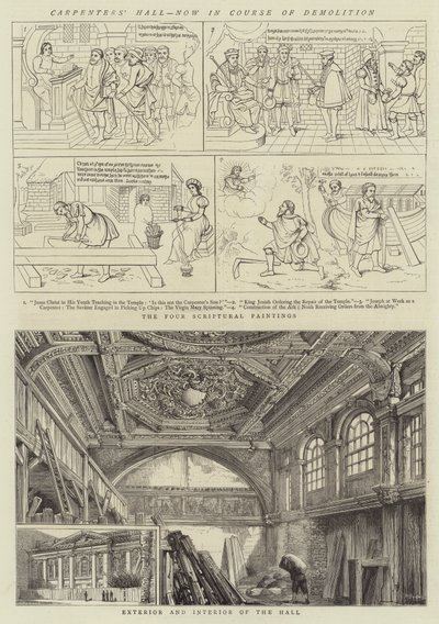 Salón de los Carpinteros, ahora en proceso de demolición de Henry William Brewer