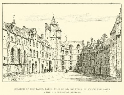Colegio de Montaigu, París, época de San Ignacio, donde el santo hizo sus estudios clásicos de Henry William Brewer