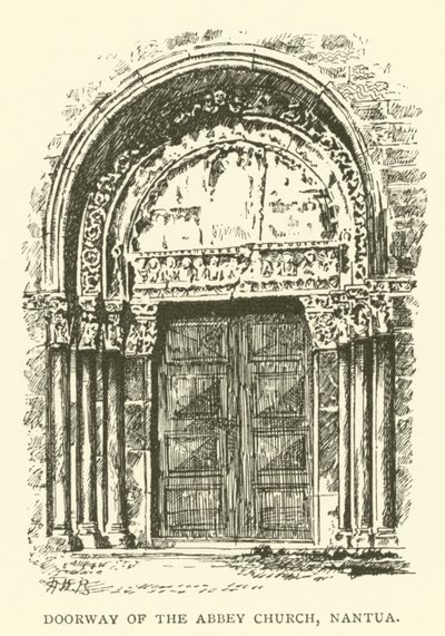 Entrada de la Iglesia Abadía, Nantua (grabado) de Henry William Brewer