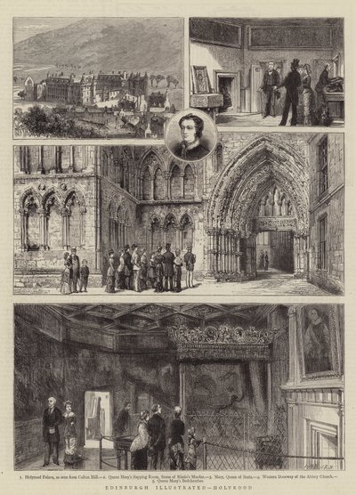Edimburgo ilustrado, Holyrood de Henry William Brewer