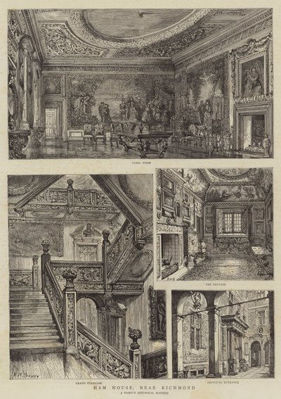 Ham House, cerca de Richmond de Henry William Brewer