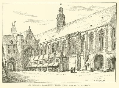 Los Jacobinos, Priorato Dominicano, París, época de San Ignacio de Henry William Brewer