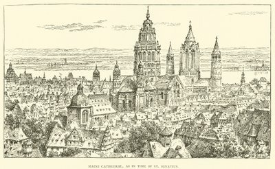 Catedral de Maguncia, como en la época de San Ignacio de Henry William Brewer