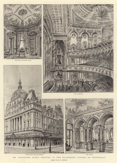 El Teatro de Mr. Beerbohm Tree en el Haymarket abrió el miércoles de Henry William Brewer