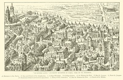 "Barrio Latino," Barrio de Estudiantes de París, época de San Ignacio de Henry William Brewer