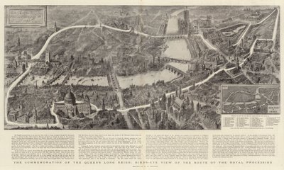 Conmemoración del Largo Reinado de la Reina, Vista aérea de la Ruta del Proceso Real de Henry William Brewer