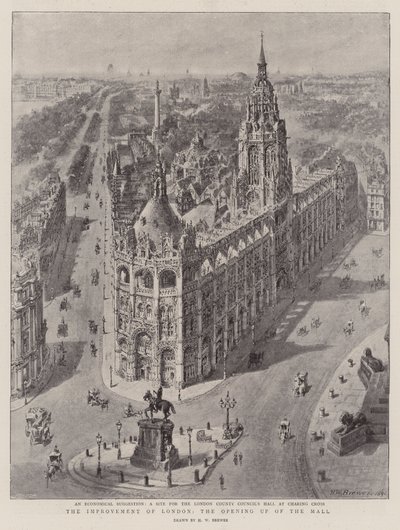 La Mejora de Londres, la Apertura del Mall de Henry William Brewer