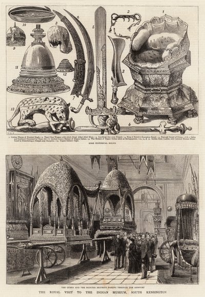 La visita real al Museo Indio, South Kensington de Henry William Brewer