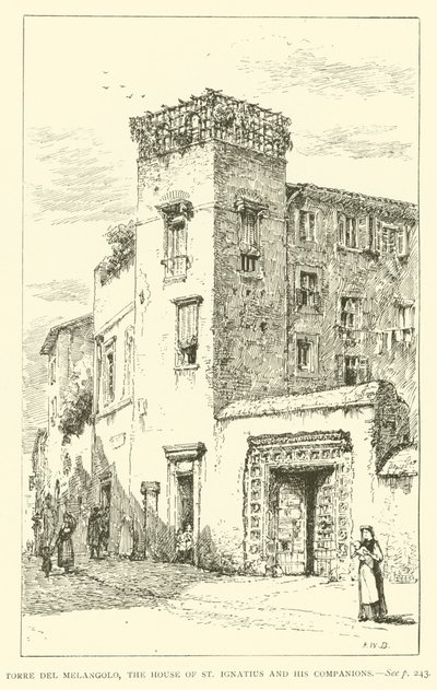 Torre del Melangolo, la casa de San Ignacio y sus compañeros de Henry William Brewer