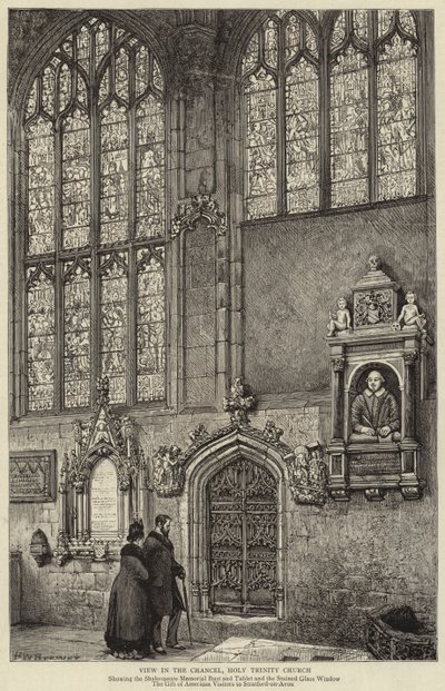 Vista en el presbiterio, Iglesia de la Santísima Trinidad de Henry William Brewer