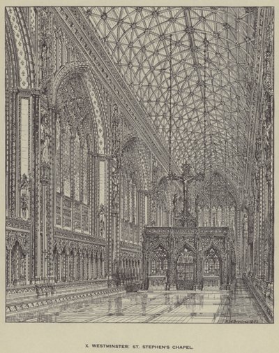 Capilla de San Esteban, Westminster de Henry William Brewer