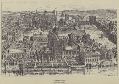 Westminster, desde el este de Henry William Brewer