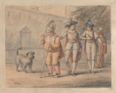 Launce enseña a su perro Cangrejo de Henry William Bunbury