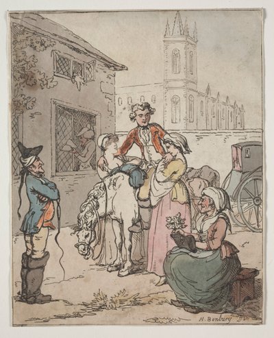 Escena fuera de una posada de Henry William Bunbury