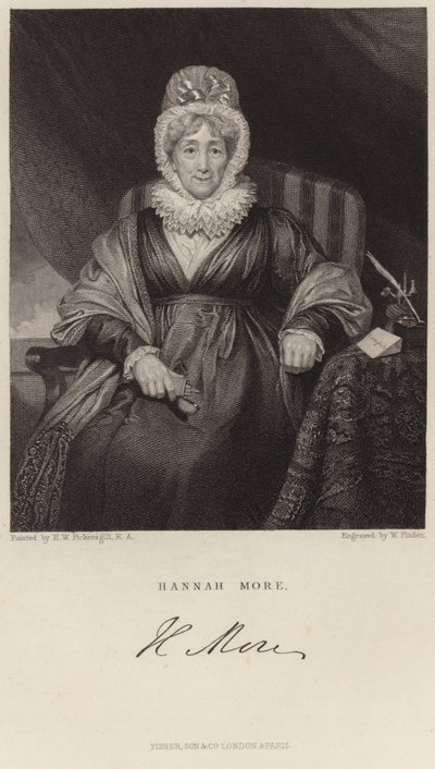 Retrato de Hannah More de Henry William Pickersgill