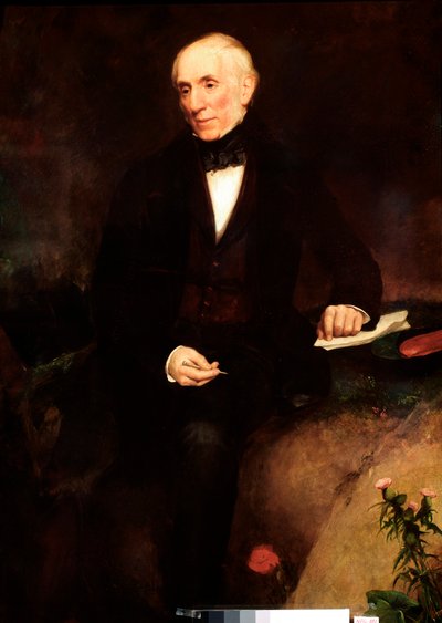 Retrato de William Wordsworth, poeta británico de Henry William Pickersgill