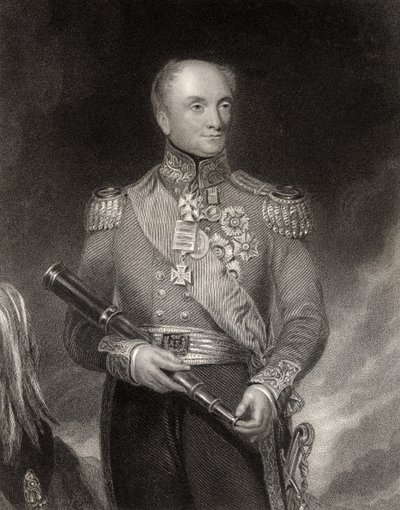 Sir Rowland Hill, grabado por W.H. Mote, de 
