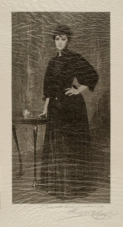 Una dama de negro de Henry Wolf