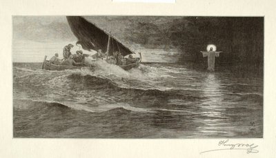 Cristo camina sobre el mar de Henry Wolf
