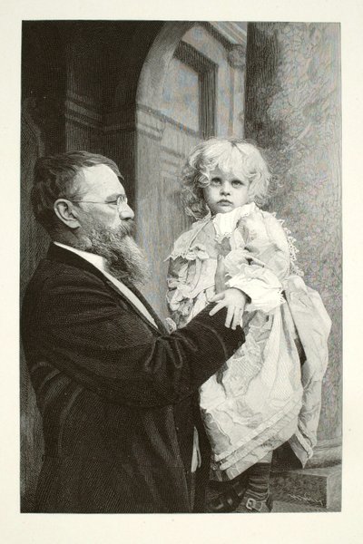 Lenbach y su hijo de Henry Wolf