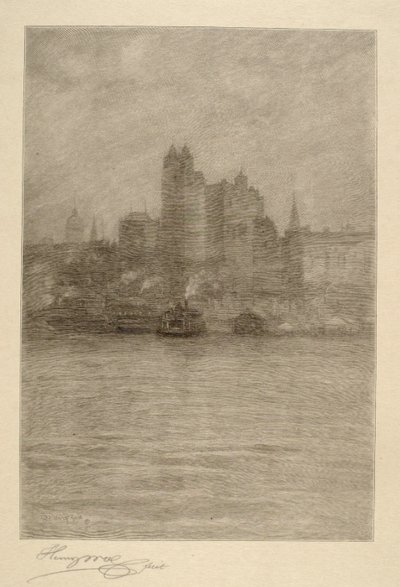 Nueva York bajo la niebla de Henry Wolf