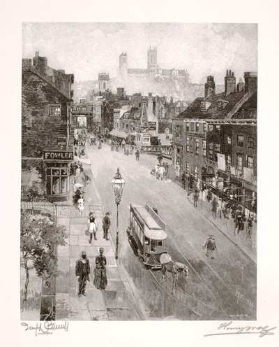 La Catedral desde High Street de Henry Wolf