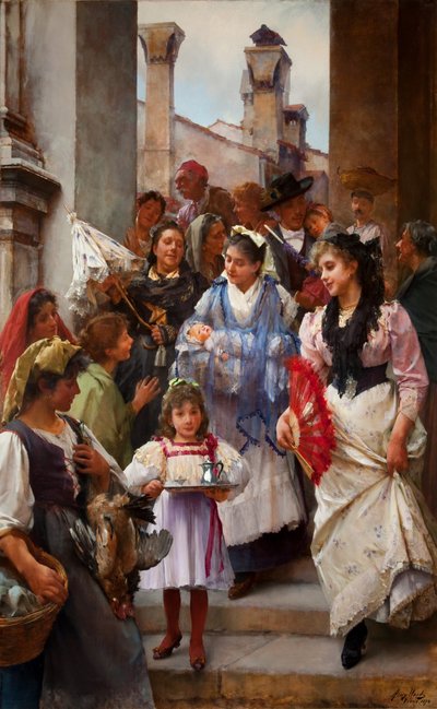 Una Fiesta de Bautizo Veneciana de Henry Woods