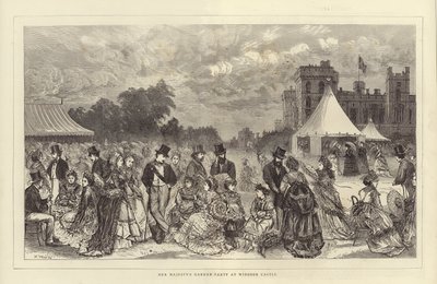 Fiesta en el jardín de Su Majestad en el Castillo de Windsor de Henry Woods