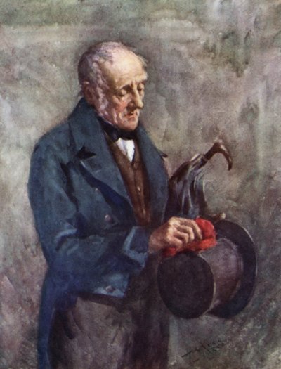 Anales de la Parroquia: Preparación para el Kirk (litografía en color) de Henry Wright Kerr