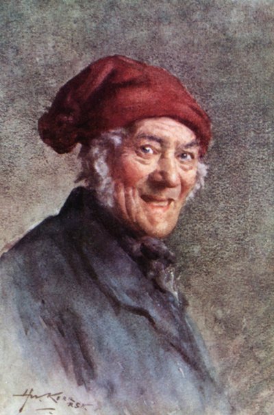 Anales de la Parroquia: The Souter (litografía en color) de Henry Wright Kerr