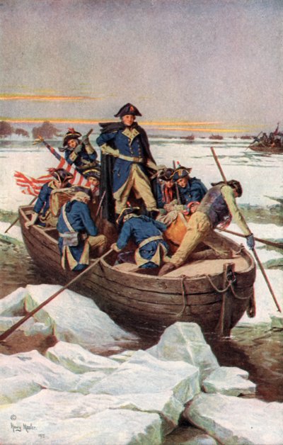 George Washington cruzando el Delaware de Henry after Mosler