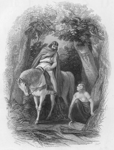 Cormac, Gran Rey de Irlanda, y Eithne Taebfada de Henry after Warren