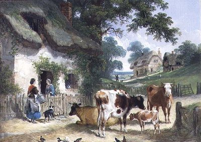 La vieja granja, c.1841 de Henry and Charles (attr.to) Shayer