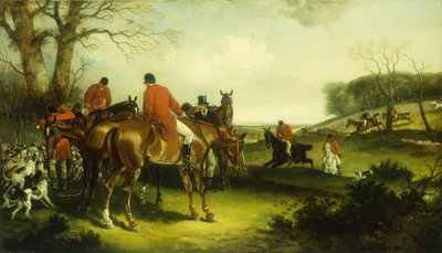 The Kill (óleo sobre lienzo) de Henry and Shayer Charles (1826-1914) (attr.to) Shayer