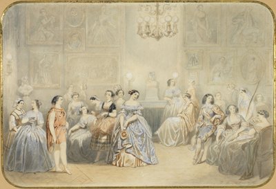 Élisa Rachel en el vestíbulo de la Comédie Française de Henry de Montault