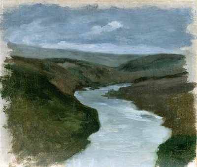 Paisaje desde el Río Dniepr, c.1878-89 de Henryk Hipolit Rodakowski