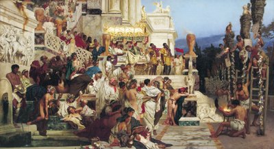 La luz del cristianismo, las antorchas de Nerón de Henryk Siemieradzki