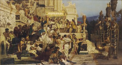Luz guía del cristianismo. Las antorchas de Nerón, 1882 de Henryk Siemiradzki