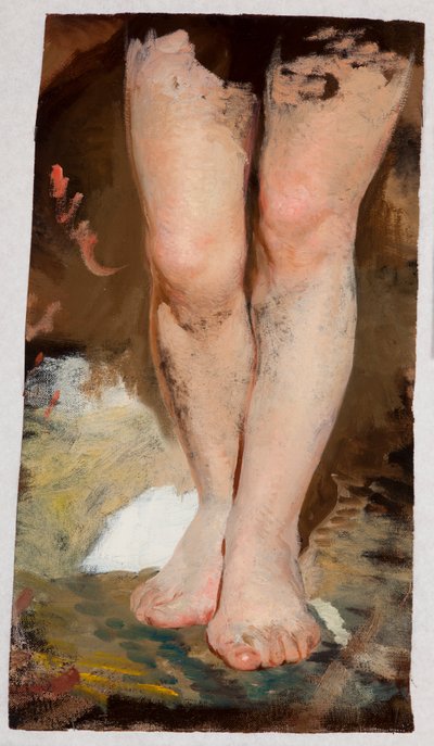 Estudio de las piernas (Phryne) al cuadro "Phryne en la fiesta de Poseidón en Eleusis" de Henryk Siemiradzki
